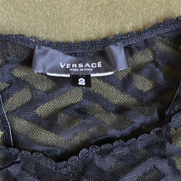 NEW Versace La Greca Tulle Sports Bra - Picture 3 of 5